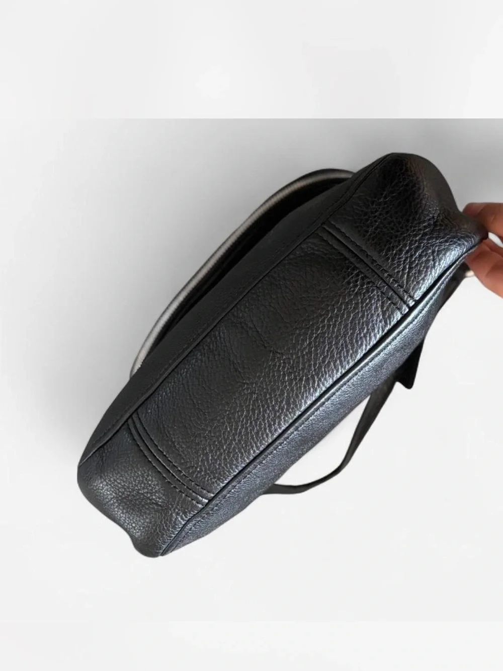 Michael Kors Black Pebbled Leather Crossbody Bag